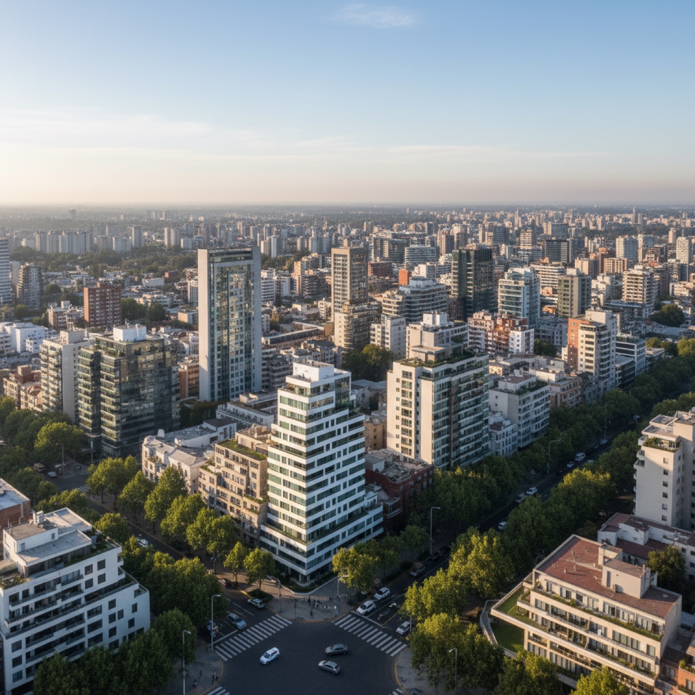 Vista aérea de la ciudad