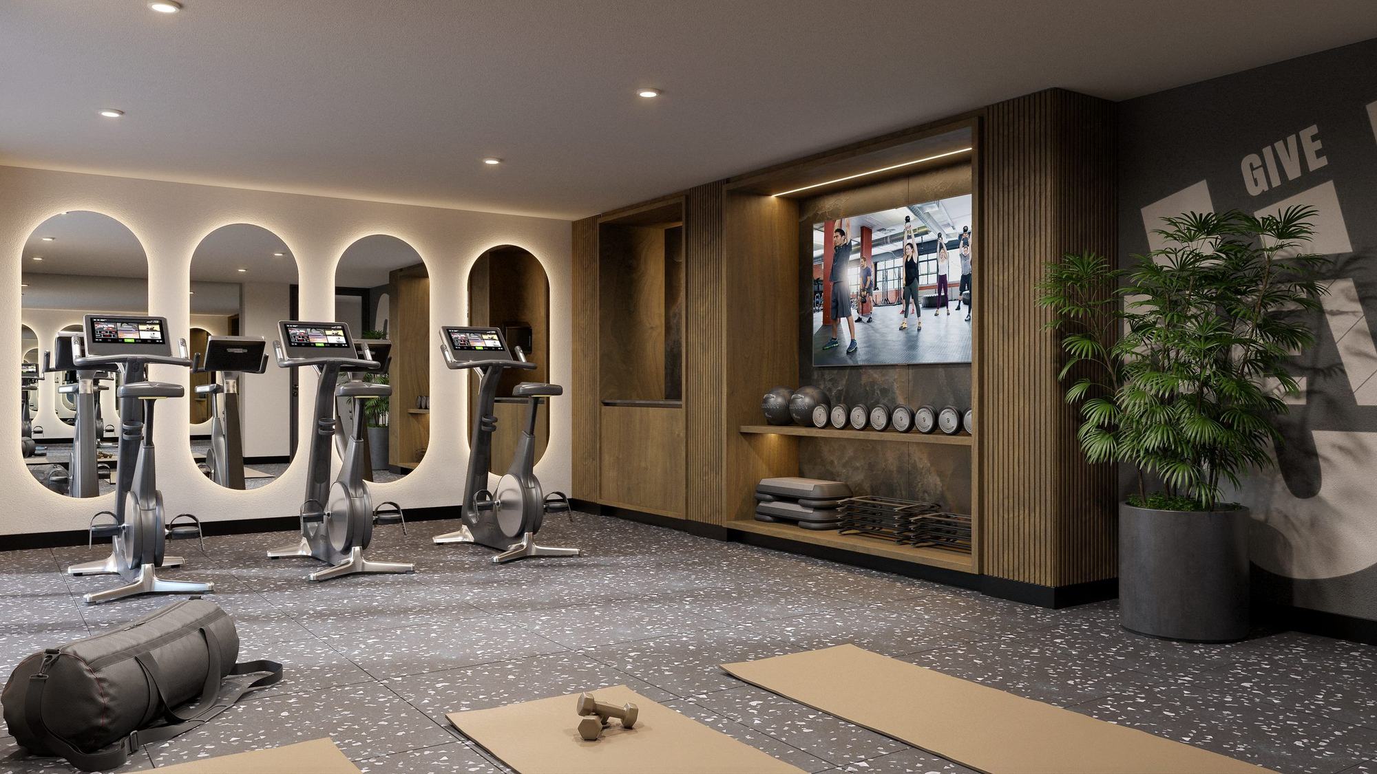 Gimnasio equipado